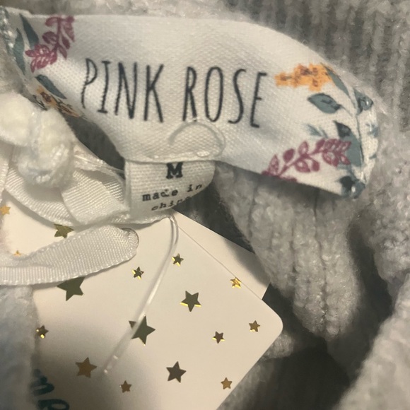 Gray fitted waist sweater - Picture 2 of 7